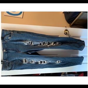 Plus size forever 21 ripped jeans